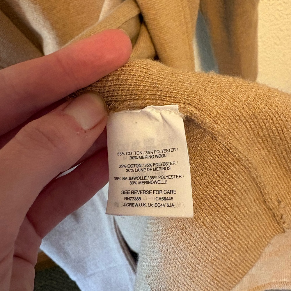 J. Crew Women's Camel Blazer sweater - Picture 4 of 5